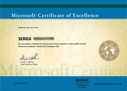 Microsoft Certified Professional Developer SharePoint Developer 2010